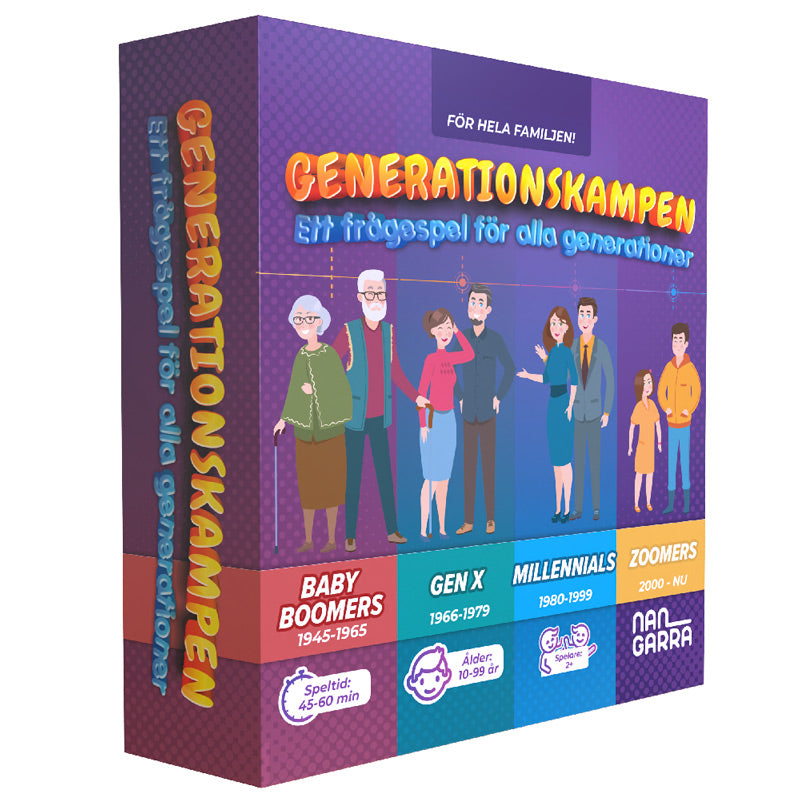 Sällskapsspelet Generationskampen - Spelet för hela familjen